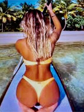 NWT White Fox Kali Tangerine Bikini